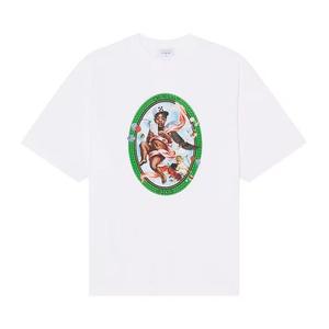 Футболки с коротким рукавом Off-White Fresco Oval Skate Short-Sleeve Tee 'Белый/Черный'