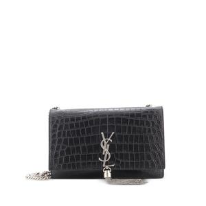 Сумка через плечо Classic Monogram Tassel Crocodile Embossed Leather Medium