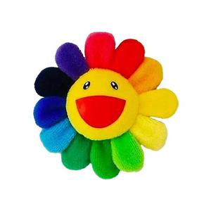 Плюшевые игрушки Takashi Murakami Flower Plush Pin «Радуга/Жёлтый»