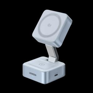 UGreen MagFlow Qi2.2 (25 Вт) магнитное беспроводное зарядное устройство с MagSafe / Qi2 2-в-1