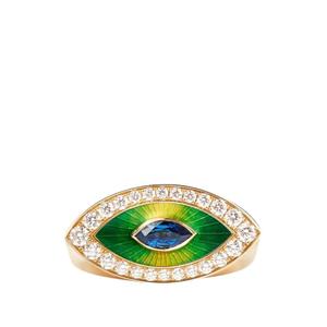 Кольцо Evil Eye Metric с бриллиантами