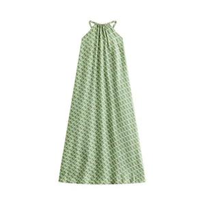 Длинные платья Kith Monogram Maxi Dress 'Шалфей'