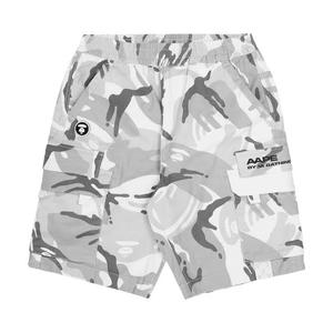 Карго шорты AAPE Moonface Camo 'Белый/Мульти'