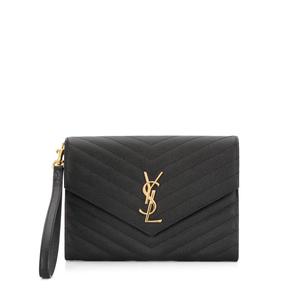 Клатч YSL New Pouch с декором Monogram