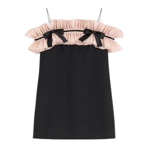 Платье мини Crepe Couture с бантом
