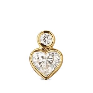 Серьга Petit Lily Coeur с бриллиантами