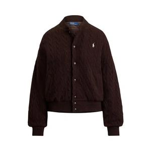 Бомберы Polo Ralph Lauren Sweater Bomber-Coat 'Walnut Brown Melange'