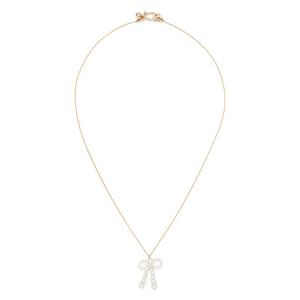 Колье Bow Simple из желтого золота