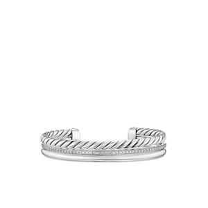 Серебряный браслет DY Mercer® Three Row с бриллиантами