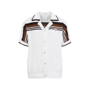 Рубашка Tennis Stripe в технике кроше