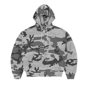 Zip Ups Corteiz Diplomatic Zip Hoodie «Вымытый камуфляж»