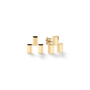 Серьги Bric Gold - унисекс серьги для женщин и мужчин из нержавеющей стали, официальные оригинальные DW