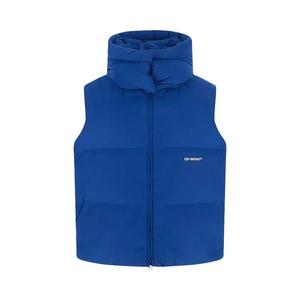 Жилеты Off-White Bounce Hooded Down Vest 'Peacock/White'