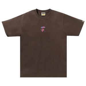 Футболка с коротким рукавом BAPE Liquid Camo Small Ape Face Tee 'Brown'