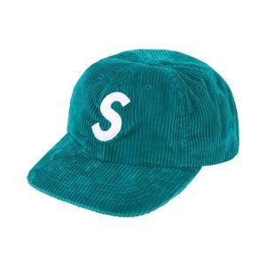 Шапки Supreme S Logo Corduory 6-Panel 'Aqua'