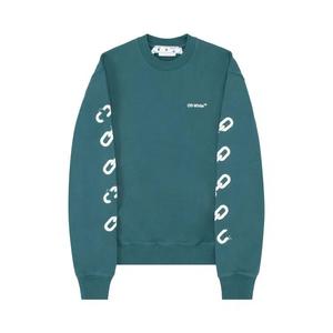 Свитеры Off-White Chain Arrow Slim Crewneck «Утиный зеленый/Белый»