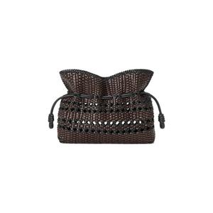 Клатч Loewe Flamenco Woven Medium Clutch 'Black/Brown'