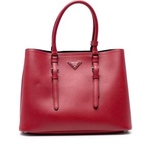 Сумка-сэтчел Saffiano Cuir Double Handle среднего размера (2000-2013 годы)
