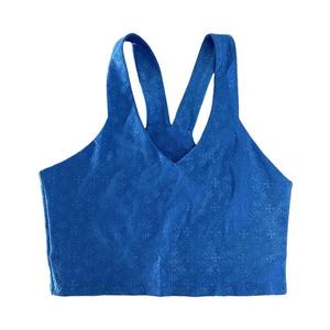 Спортивные бюстгальтеры Chrome Hearts Horseshoe Stage Five Tennis Sports Bra 'Blue'