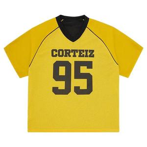 Джерси Corteiz 95 Reversible Mesh Jersey 'Black/Yellow'