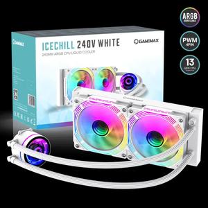 GameMax IceChill 240V 240mm ARGB жидкостный кулер - White белый