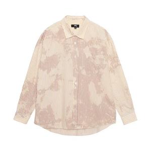 Рубашки и топы Stussy Bleached Poplin Classic Long-Sleeve Shirt 'Загар'
