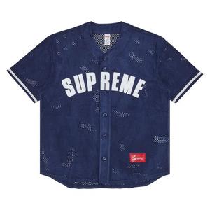 Джерси Supreme Ultrasuede Mesh Baseball Jersey 'Navy'