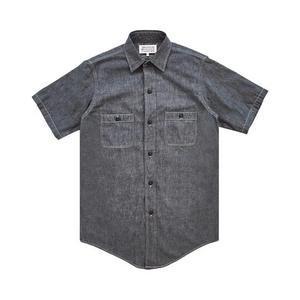Рубашки на пуговицах Maison Margiela Short-Sleeve Broadcloth Shirt 'Серый'