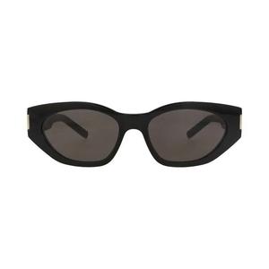 Saint Laurent кошачий глаз оправа из переработанного ацетата солнцезащитные очки 'Black'
