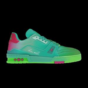 Кроссовки Louis Vuitton Trainer Low 'Green Ombre'