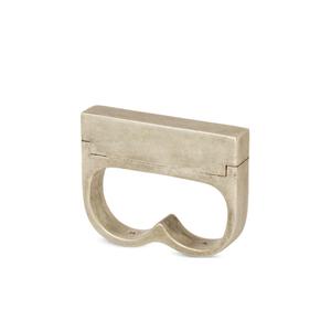 Серебряное кольцо Plate Double Cuboid