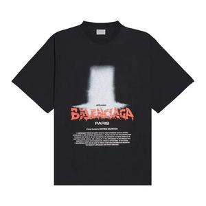 Футболки с коротким рукавом Balenciaga Oversized T-Shirt 'Black'