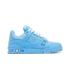 Кроссовки Louis Vuitton Trainer 'Embossed Monogram - Blue'
