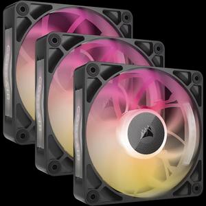 Corsair iCUE LINK RX120 MAX RGB Starter Kit 120 мм PWM вентилятор - черный (тройная упаковка)