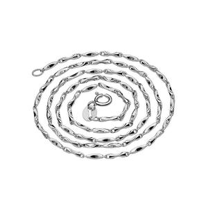 Цепь Wavy Bar Chain 45 см — серебристая