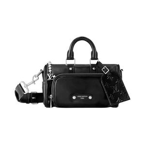 Сумки через плечо Louis Vuitton Keepall Cargo Bandoulière 25 'Черная телячья кожа'