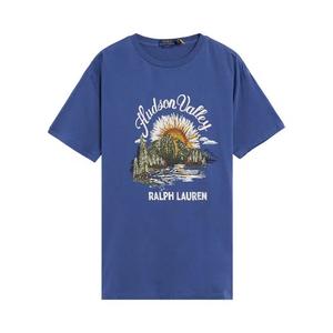 Топы Polo Ralph Lauren Short-Sleeve Jersey Knit Novelty Graphic Hudson Valley T-Shirt 'Old Royal'