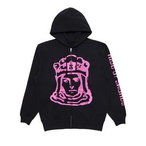 Толстовки на молнии GOAT King of Swords Tarot Zip-Up Hoodie Blue/Fuchsia