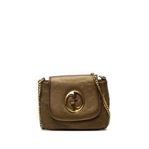 Сумка через плечо Small Metallic Pebbled Calfskin 1973 Chain (2000-2015 годы)