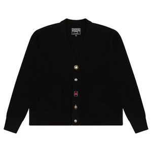 Кардиганы Denim Tears x Stussy Playing Card Suits Cardigan 'Черный'