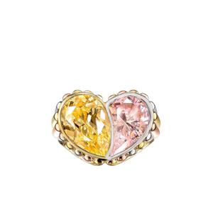 Позолоченное кольцо Candy Heart