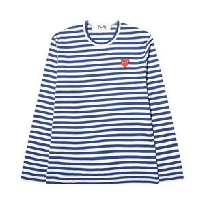 Футболки Comme des Garçons PLAY Полосатая футболка 'Синий/Белый'
