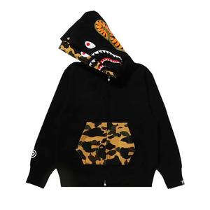 Зип-худи BAPE 1st Camo Shark Full Zip Double Hoodie 'Black'