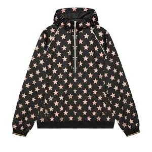 Куртки Gucci All Over Half Zip Jacket 'Черный/Розовый'