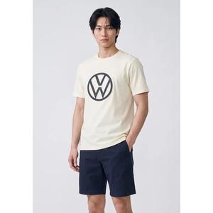 МУЖСКАЯ ФУТБОЛКА VOLKSWAGEN С ЛОГОТИПОМ, КРУГЛЫМ ВЫРЕЗОМ, КОРОТКИМ РУКАВОМ, СВОБОДНОГО КРОЯ