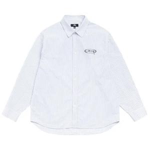 Рубашки и топы Stussy Standard Logo Shirt 'Синяя полоска'