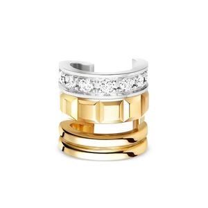 Золотая серьга Quatre Radiant Edition с бриллиантами