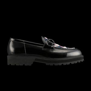 Лоферы Onitsuka Tiger Wmns Bit Loafer «Черный классический красный твид»