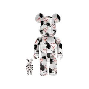 Фигурки BE@RBRICK Love Rat 100% и 400% Набор «Белый/Черный/Красный»