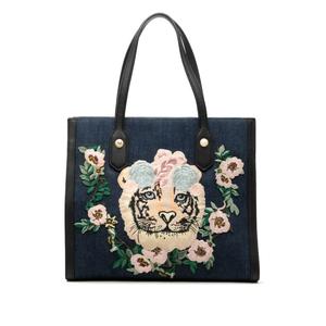 Сумка-тоут Denim Embroidered Tiger (2016-2026 годы)